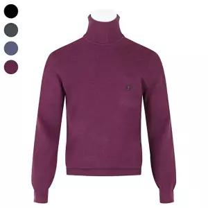 [리빌모아]남자 겨울 고급스럽고 포근한 울 니트 티셔츠 BGM-L-KN-Q001-자주