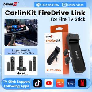Carlinkit FireDrive Link는 Fire TV 스틱 스트리밍 자동차 엔터테인먼트 솔루션을 위해 유선 CarPlay를 HD