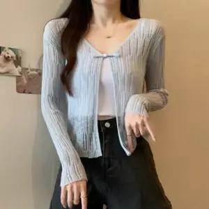 여성 여름 살안타템 데일리 시스루 레이온 루즈핏 가디건