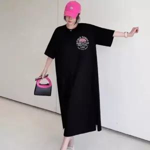 롱 휴양지룩 빅사이즈 원피스 휴양지 홈웨어 여름 반팔