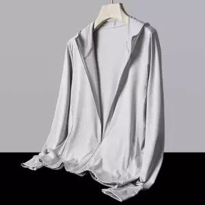 남성 3컬러 베이직 아우터 쿨링 냉감 집업 긴팔 후드