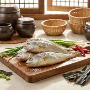대박집 국산 반건조 백조기 1kg 냉동 조기 구이용 제수용 생선