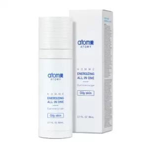 애터미 스킨케어 옴므 에너자이징 올인원 (80ml) x 2개 남자의 스킨케어, 하나로