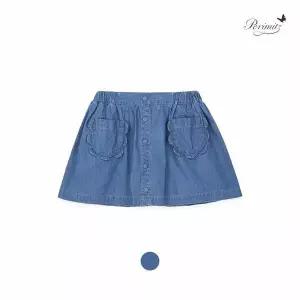 [보리보리/페리미츠]스칼럽 포켓 데님 스커트(P2622S610_36)
