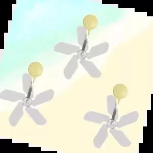 공기순환팬 WL 에어컨 무동력 바람개비 부착형 날개