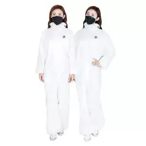 일회용 위생가운 XL 공장투어 보호복 화학 산업용 실험용