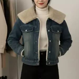 여자 탱크 SS 진 양털 환절기 무스탕 FW 자켓