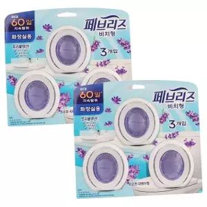 [셀러에이드]페브리즈 비치형 화장실용 은은한라벤더향 6입