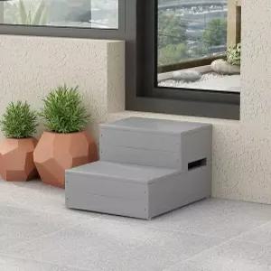 원목 계단 2단 발판 디딤대 안전 발코니 보조 스텝 미끄럼방지