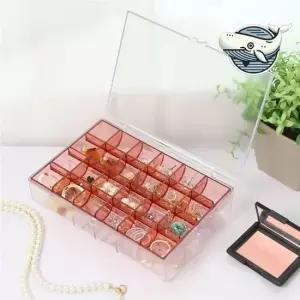 주얼리 정리함 투명 수납함 귀걸이 반지 보관 보석함 주얼리수납함 쥬얼리수납함