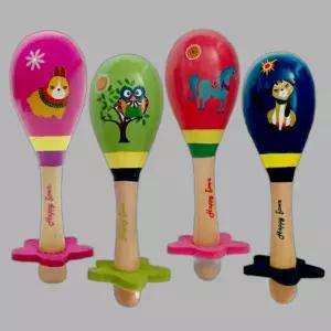 유아 마라카스 흔드는 연주 악기 리듬 장난감 음악