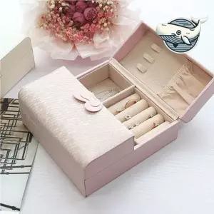 고급스러운 주얼리 수납함 약혼반지 보관 나비 보석함 가죽수납함 수납케이스 주얼리박스