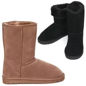 가죽털부츠 여성 방한 털롱부츠 미들 방한화 방한부츠 털신발 털부츠 패딩부츠 미들부츠