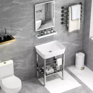 욕실 세면대 세라믹 하부장 세면기 일체형 셀프 인테리어 화장실 수납