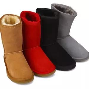 가죽 여성 털부츠 방한 미들 방한화 방한부츠 털신발 털부츠 낚시화 패딩부츠