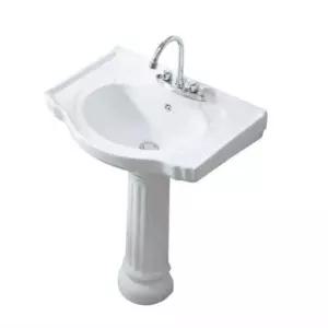 소형 세면대 엔틱 일체형 스탠드 카페 미니 호텔 긴다리 세라믹 빈티지 워시볼