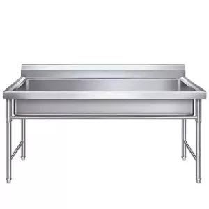 간이 개수대 대형 스테인리스 2구 싱크대 카페 업소용 세면대 급수 수도꼭지