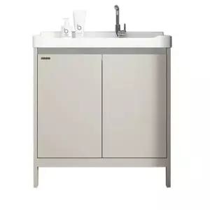 하부장 세면대 욕실 간이 화장실 가정용 수납함 세트 일체형 하부수납 미니 조립형