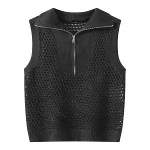 [하프클럽/보니스팍스]썸머 메쉬 집업 베스트 (XQ2VW006L0)