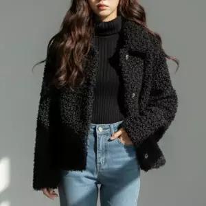 [하프클럽/옷자락]여자 양털 뽀글이 간절기 3컬러 자켓