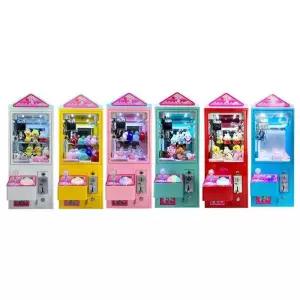 미니 인형뽑기 머신 사탕뽑기 동전 화이트 코인 소형 기계 32x34x85cm