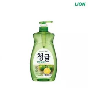 말끔한나라 참그린 청귤 설거지용품 고농축 용기 세제 주방