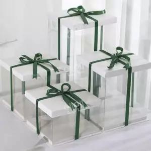 디저트 케이크상자 투명 선물포장 초대형 박스 머핀 조각케이크 베이커리