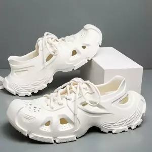 [하프클럽/]펀칭 아웃도어 샌들 러프솔 워터 슈즈 커플 여행