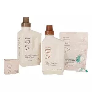 디아 신생아 아기 빨래 스타트 허브가든향 세제1L+섬유유연제 1L+캡슐 세탁조클리너 1팩+세탁 비누