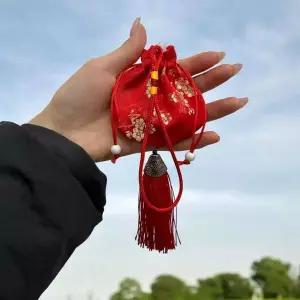 미니 복주머니 레드