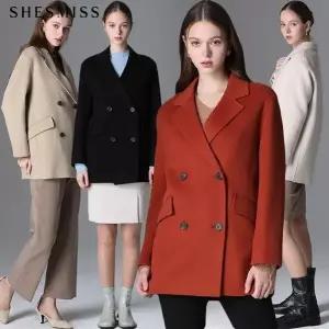 [쉬즈미스]SHESMISS)] 더블 버튼 핸드메이드 울코트_15937385_588585
