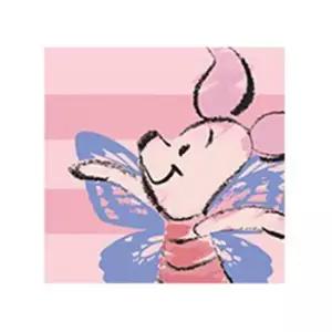 그리기 페인팅 위니 더 푸우 피글렛 과 나비 25x25