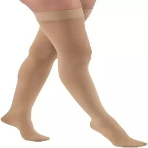 JOBST 릴 허벅지 하이 오픈 토 실리콘 압박 스타킹 - 클래스 30-40