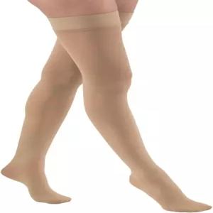 JOBST 릴 15-20 mmHg 압박 스타킹 허벅지 높이 실리콘 밴드 닫힌 발가락 피곤하거나 이 있거나 부은 다리를