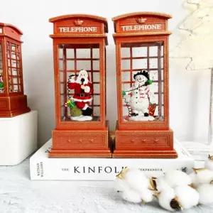 오르골 크리스마스 1864 속 2type 워터볼 공중전화 멜