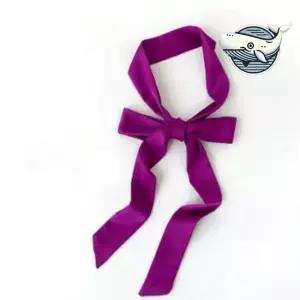 패셔너블한 롱타이 마젠타 리본 스카프 스타일링 멋진타이 롱넥타이 롱스카프 롱리본