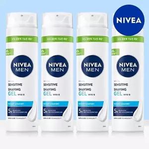 [니베아]니베아 맨 센서티브 쉐이빙 젤 200ml 4개