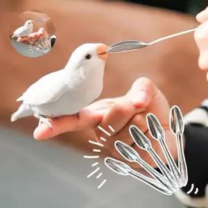 앵무새 이유식 먹이 숟가락 5개입 간식 스푼 새용품