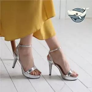 여성 에나멜 힐 샌들 스틸레토 정사이즈 하이힐 펌프스 파티슈즈 둥근코여성구두