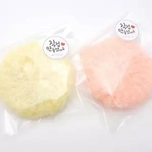 국산 수제 도톰 2겹 호빵 아크릴 수세미 설거지 주방 뜨개 손뜨개 핸드메이