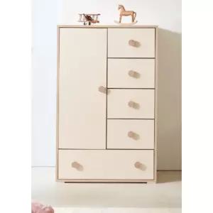 크림화이트 포근한색감 아이방 미니 유아용 옷장(80cm 2색) 아기옷 행거