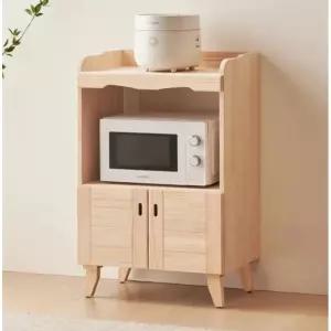 북유럽 소나무 무도장 네추럴 원목 양문 렌지대(60cm) 예쁜 가구 렌즈 밥통