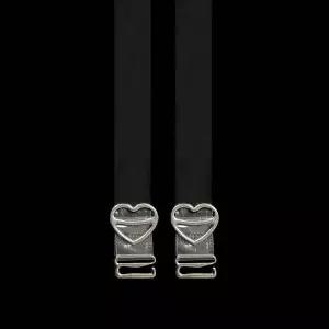 하트 투명 유광 브라끈 1.5cm 오프숄더 브래지어끈 어