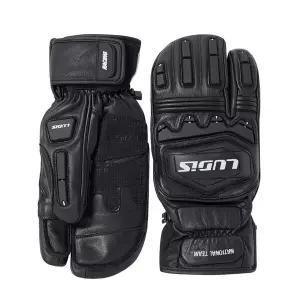 루디스 국가대표 LUPDUG07 블랙 알파인 스키 보드 레이싱 삼지 방한 가죽 장갑