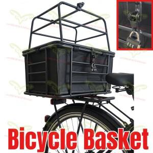 빅사이즈형 자전거 뒷바구니(뚜껑 포함) 전기 바이크 오토바이 뒷좌석 애완견 캐리어 호환 수납 바구니