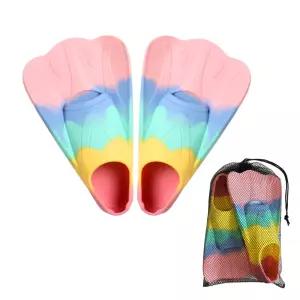 [젠토이] 슝슝 오리발 레인보우 캔디(30~32) - 발길이 200~210mm / 물갈퀴 수영 연습 유아