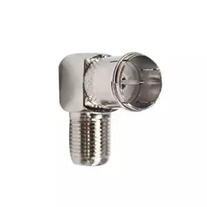 RF 커넥터 ㄱ자 변환 젠더 푸쉬타입 TV 안테나 CCTV 동축 케이블 잭 SJ0021-B