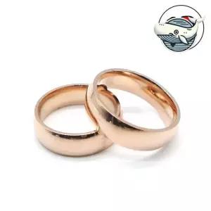세련된 로즈골드 티타늄 링 심플한 디자인 커플반지 남녀공용반지 악세사리반지