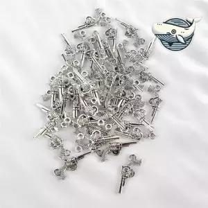 실버 리볼버 팬던트 목걸이 키링 악세서리 실버리볼버 총모양펜던트 총펜던트