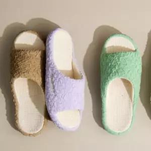 푹신한 거실화 사무실화 슬리퍼 쿠션 패브릭 면 실내화